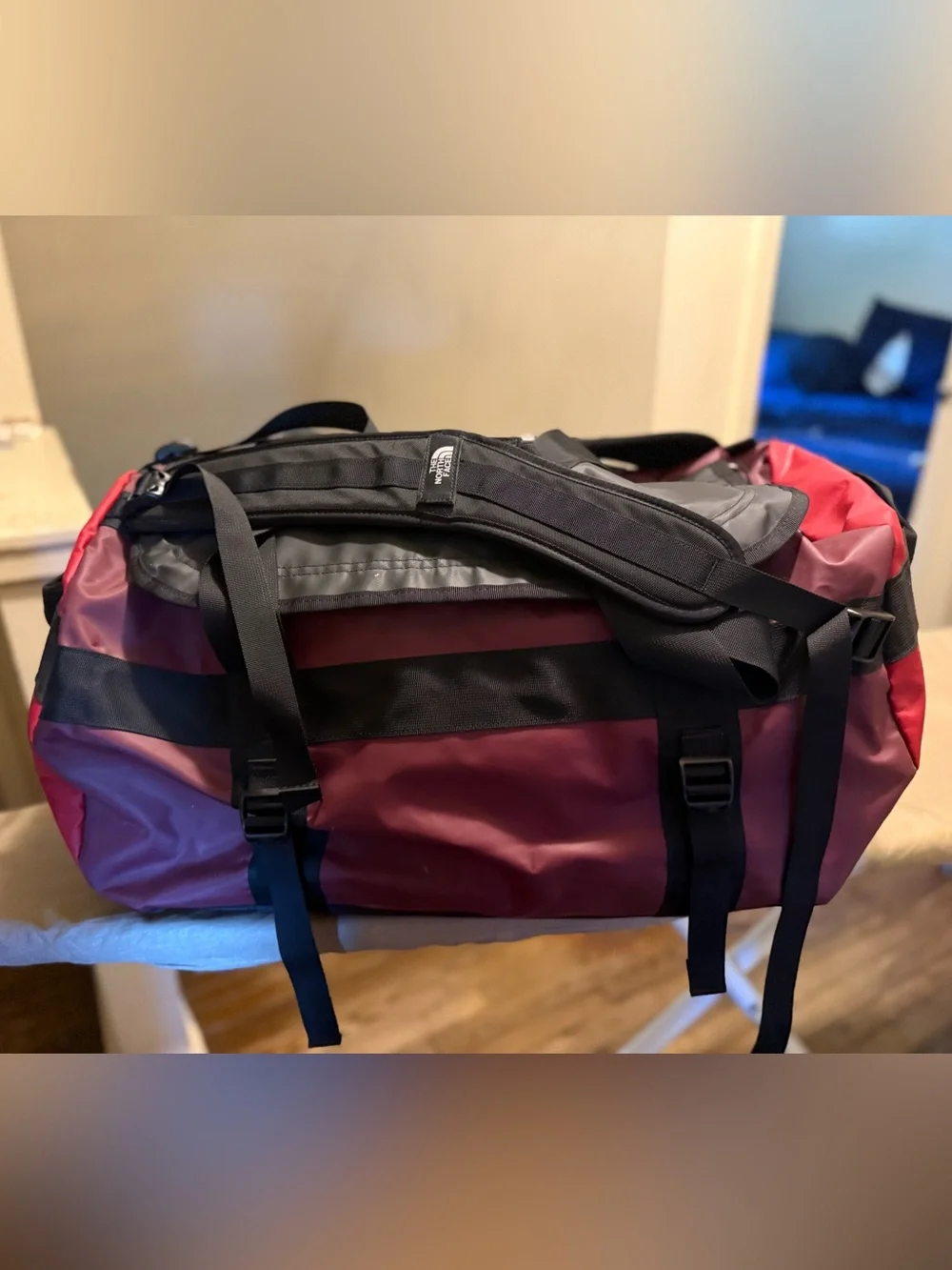 The North Face Red and Black Men’s Duffel Bag